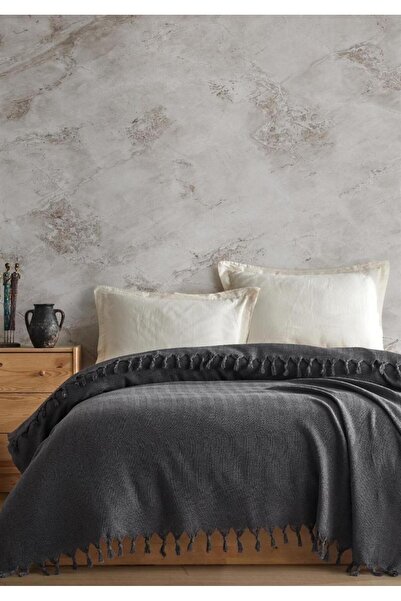 HANN HOME COLLECTION Çift Kişilik Pike 200x230 Antrasit, Hann Yalın