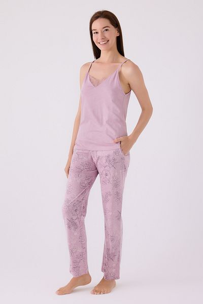 Pierre Cardin Set pijamale triplu roz prăfuit - Jersey simplu - Set de 3 piese