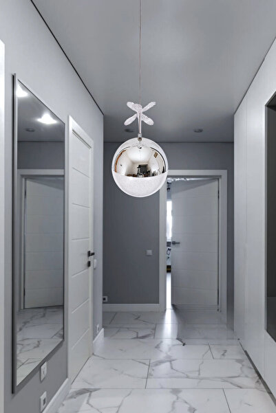 Fer Avize Berfin Modern Şık Dekoratif Tekli Avize Hol Cafe Antre Salon Koridor Mutfak