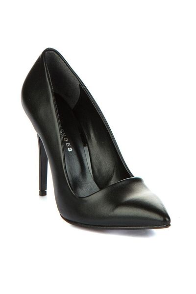 Fox Shoes Чорні жіночі туфлі на підборах 8922151909