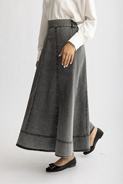 Suede Style 8806 - تنورة دينم نسائية مريحة وأنيقة