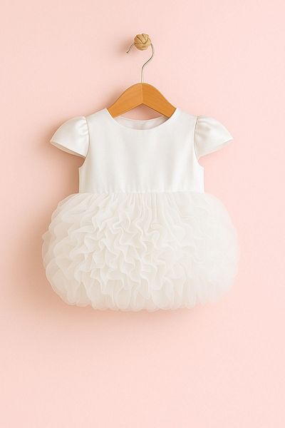 Minytrendy Baby Girl Child Concept Birthday Dress Party Wedding Summer Dress Tulle Tutu Lined