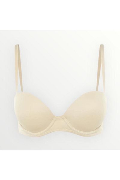 ELOSH BOUTIQUE Πλεκτό σουτιέν με λουράκι με σχοινί Extra padding/Push-Up Tshirt Bra