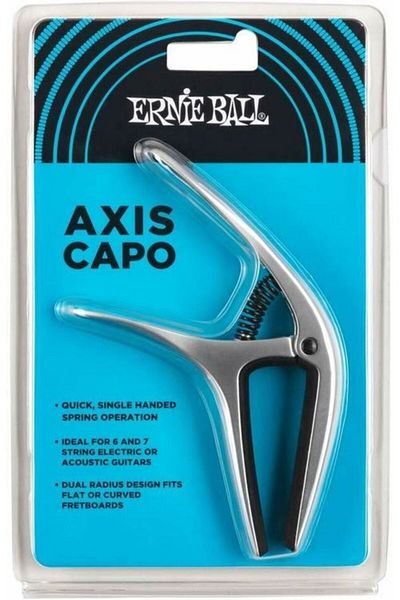 Ernie Ball P09601 Axis Dual Radius Silver Capo