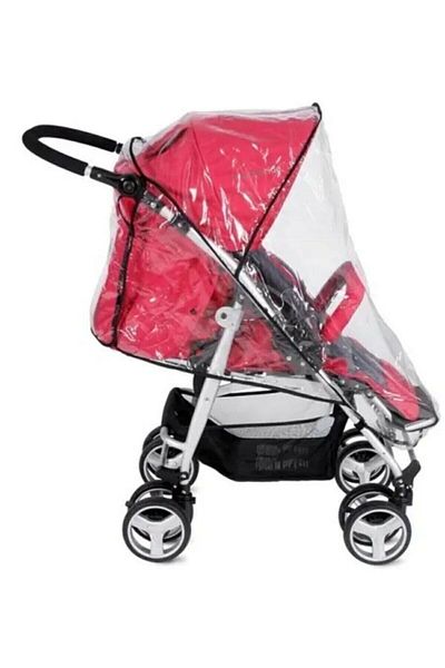 İNKOHA Baby Stroller Blue Wind Blocking Oilcloth Stroller Transparent Raincoat