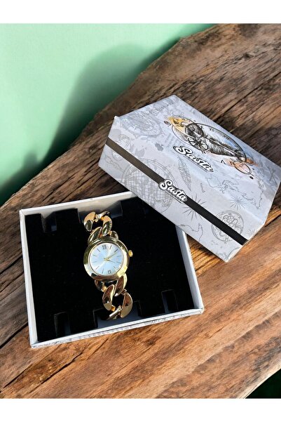 Sasta Zarif Zincir Kordonlu Kadın Kol Saati