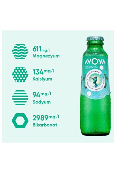 AVOYA Zengin Mineralli Doğal Maden Suyu 200 ML x 6