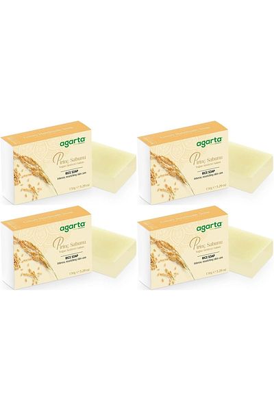 Agarta Handmade Natural Soap 150Gr Rice (Set of 4)
