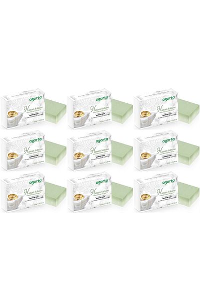 Agarta Handmade Natural Soap 150Gr Turkish Bath (Set of 9)