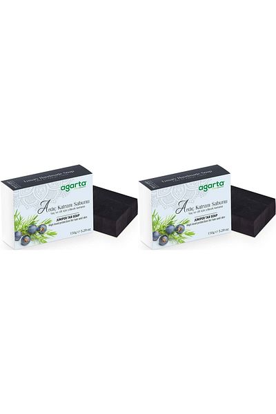 Agarta Handmade Natural Soap 150Gr Juniper Tar (Set of 2)