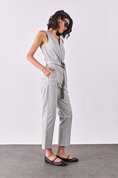 VENA Bianca Sleeveless Jumpsuit - Gray