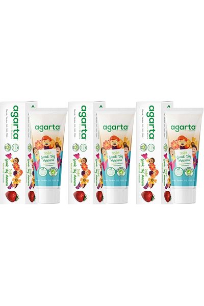 Agarta Natural Toothpaste 75ml Children (Set of 3)