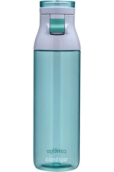 Contigo Jackson Reusable Water Bottle, Leak Proof With Carry Handle- Greyed Jade, 709ml