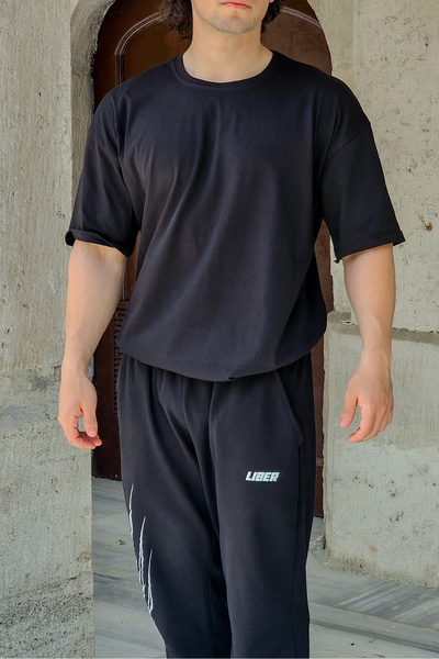 Liber Savage - %100 Pamuk Oversize Tshirt (SİYAH)