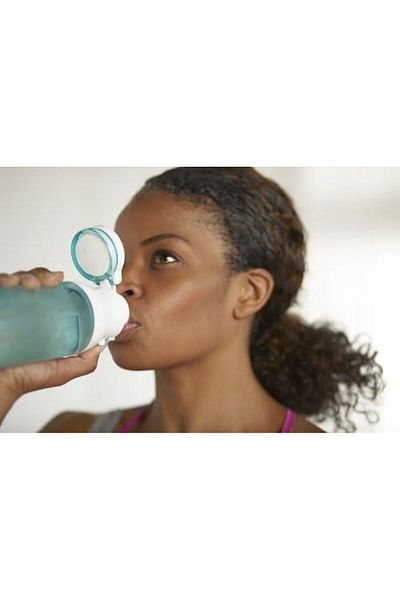 Contigo Jackson Reusable Water Bottle, Leak Proof With Carry Handle- Greyed Jade, 709ml