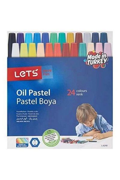 Lets 24 Color Crayon Cardboard Box
