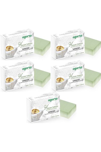 Agarta Handmade Natural Soap 150Gr Turkish Bath (Set of 5)