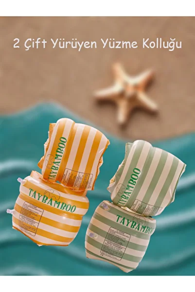 TAYBAMBoo Fuuny Walking Swimming Oversleeve Suitable for All Ages Two Pairs of Children's Oversleeve Swimming Oversleeve Sea Oversleeve