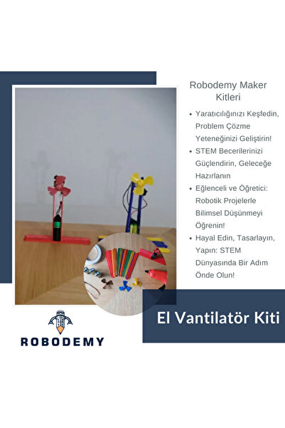 Robotik Eğitim Seti El Vantilatör Kiti