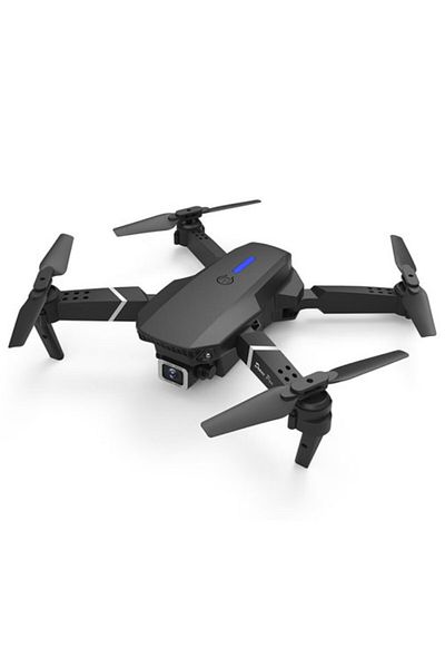iUni E88 Pro Drone, 4k, Wifi, 2 Cameras, Foldable Arms, Live Streaming On Phone, Black