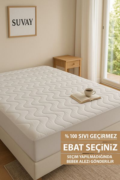 SUVAY Quilted Fitted Full Edge Water Liquid Proof Mattress Protector Mattress Sheet Baby Single Double Battal