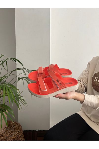 Behtah Kundura Velcro Adjustable Anatomical Sole Street Out Slippers