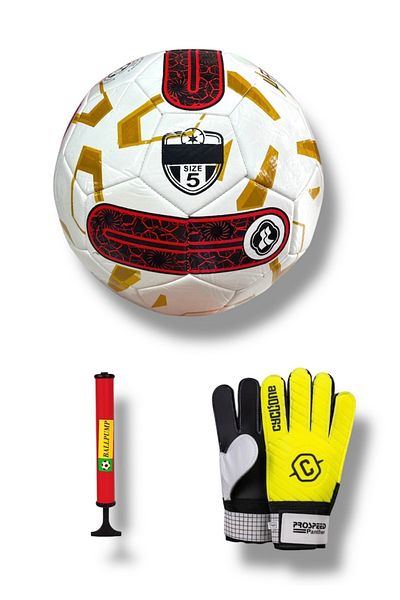 RANA SPOR Football & Goalkeeper Gloves with Pump Gift