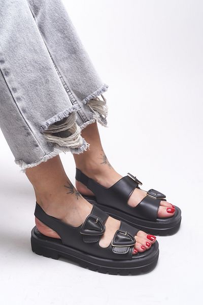 Riccon Heillarue Women's Sandals 0012772 Black