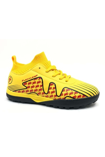 Kids Club Shoes Cool Neymar Çoraplı Çocuk Halısaha Ayakkabısı Sarı-sarı