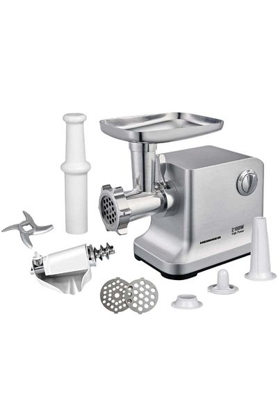 Heinner Masina Tocat Carne, Rosii Heinner - 2100W, Accesorii Rosii si Carnati, Cutit, Site Inox - MG-2100SS
