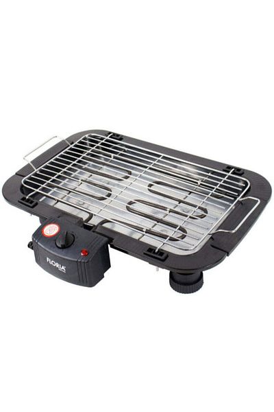 Floria Floria Electric Grill - 2000W, Ribbed Surface, Thermostat, Removable Tray - ZLN2867