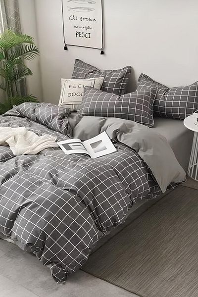 Rimo Home Σετ Παπλωματοθήκη Διπλής Όψης Smoked Square