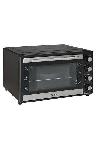 Zilan Electric Oven - 2500w, 80l, Double Glass, Fan Convection, 90min Timer, Thermostat