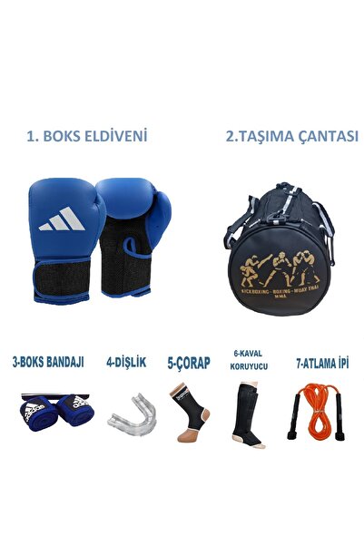adidas ADİDAS Boks Sporcu Çantalı antrenman Seti Boxing, Adidas Adih25 Boks Eldiveni ve Ekipmanı, Gifttoom.
