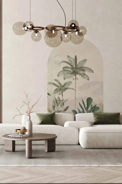 Kt Grup Palmiyeler Boho Kemer Arch Modern Duvar Sticker