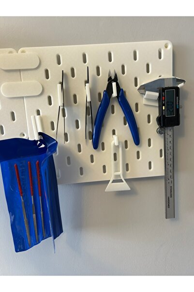 Atlas Lab Skadis Pano - Çok Amaçlı - Modüler Delikli Organizasyon Panosu - 3d Baskı - 22x24cm
