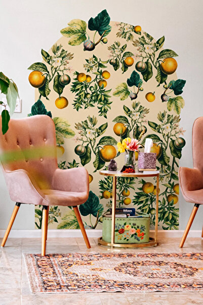 Kt Grup Boho Portakal Bahçesi Kemer Arch Modern Duvar Sticker
