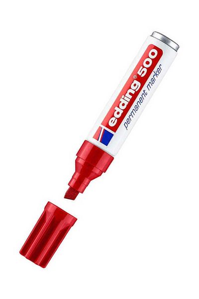 Edding Red Permanent Permanent Parcel Pen E-500