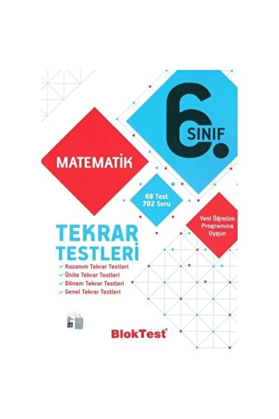 Genel Markalar 6. Sınıf Matematik Tekrar Testleri Blok Test Yayınları