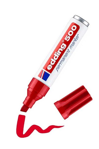 Edding Red Permanent Permanent Parcel Pen E-500