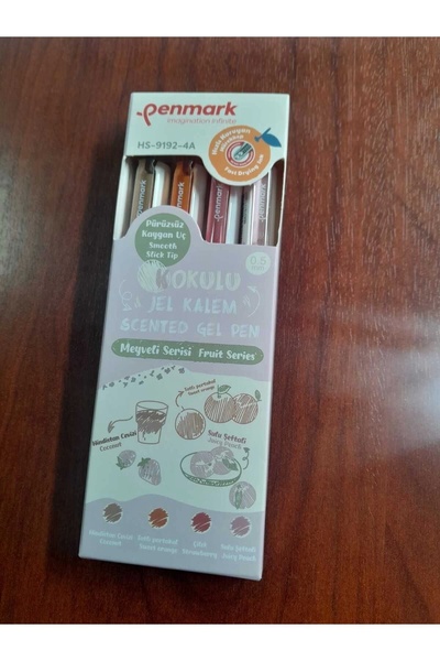 penmark KOKULU JEL KALEM MEYVE SERISI 4 LU 9192-4B