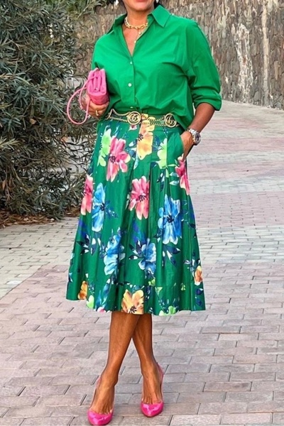 ETİLER COLLECTION Fusta de damă din jerseu