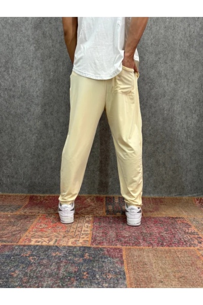 FıttingRoom Elastic Waist Lycra Micro Fabric Trousers