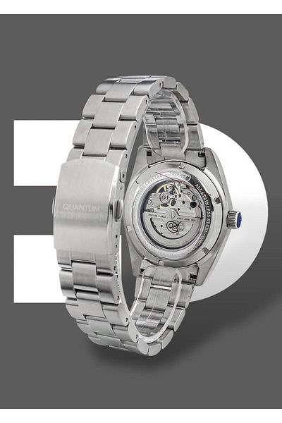 Quantum Original 2 Years Guarantee Automatic Mechanism Functions Active 5 Atm Steel Band Men Wrist Watch