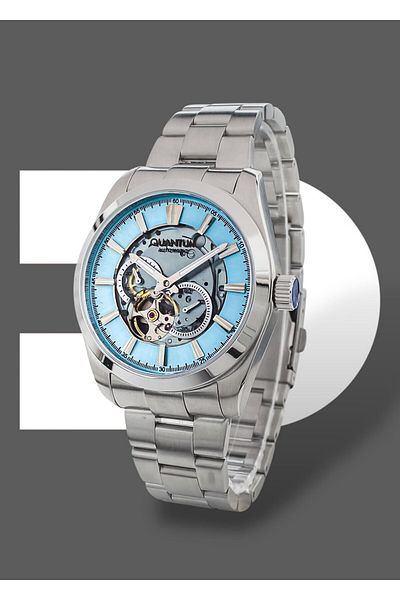Quantum Original 2 Years Guarantee Automatic Mechanism Functions Active 5 Atm Steel Band Men Wrist Watch