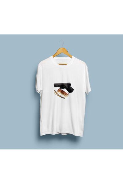 Bahriyeli Collection Μπλουζάκι unisex oversized Gun and Bullets