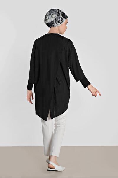 Alvina Elbow Sleeve Tunic with Back Slippers 4494