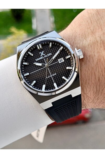 Daniel Klein Kasası Gümüş Kordonu Siyah Renk İç Göstergeleri Aktif Erkek Kol ...