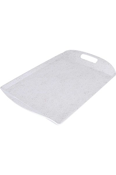 Alsaif Gallery Tofaria Al Saif Gallery Melamine Serving, 20.5 cm, Rectangle - White