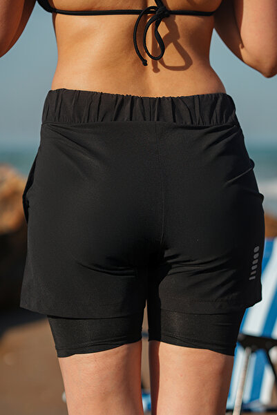 Gugus KADIN DENİZ ŞORTU İÇDEN TAYTLI ZULA MODEL / UZUN DENİZ ŞORTU